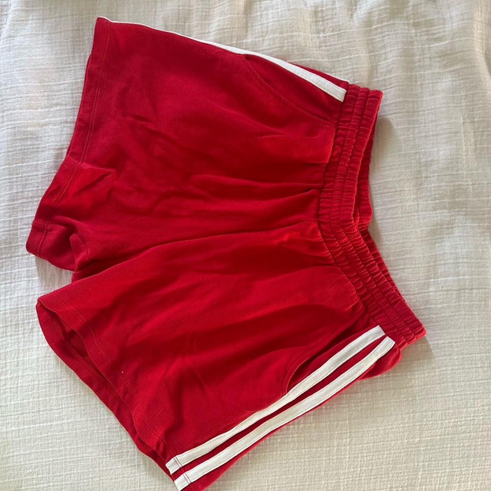 Old Navy Red and White Athletic Shorts